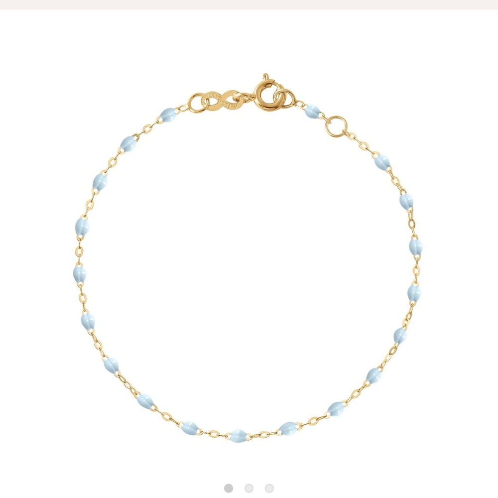Classic Gigi Clozeau Baby Blue bracelet, Yellow Gold, 6.7"